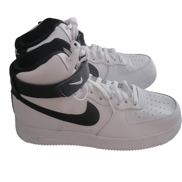 Men’s Nike Air Force 1 High size 9 Black and White NWOB - Picture 2 of 6